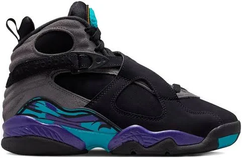 Jordan Kids - Air Jordan 8 Retro "Aqua" sneakers - kids - Fabric/Calf Suede/Polyurethane/Rubber - 6.5Y - Black