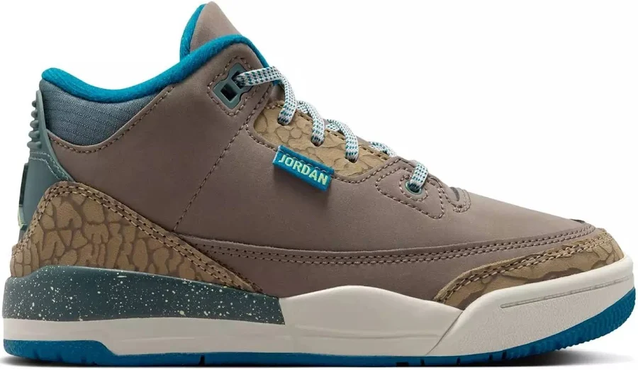 Air Jordan Kids' 3 Retro Olive Grey