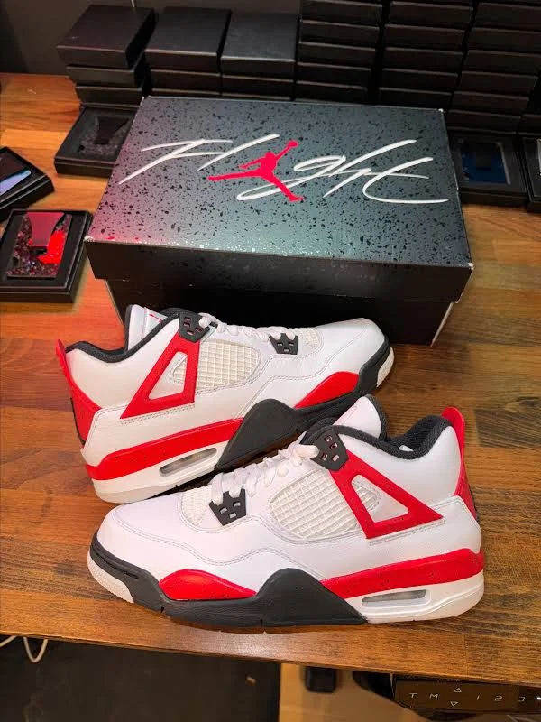 Jordan 4 “Red Cement” (6Y / 7.5W)