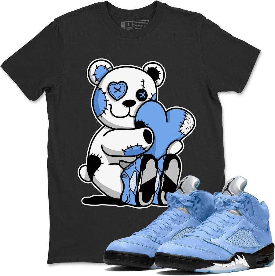 Air Jordan 5 UNC Hugging Bear T-Shirt