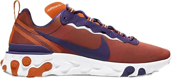 Nike - React Element 55 lace-up sneakers - men - Fabric/Fabric/Rubber - 9 - Orange