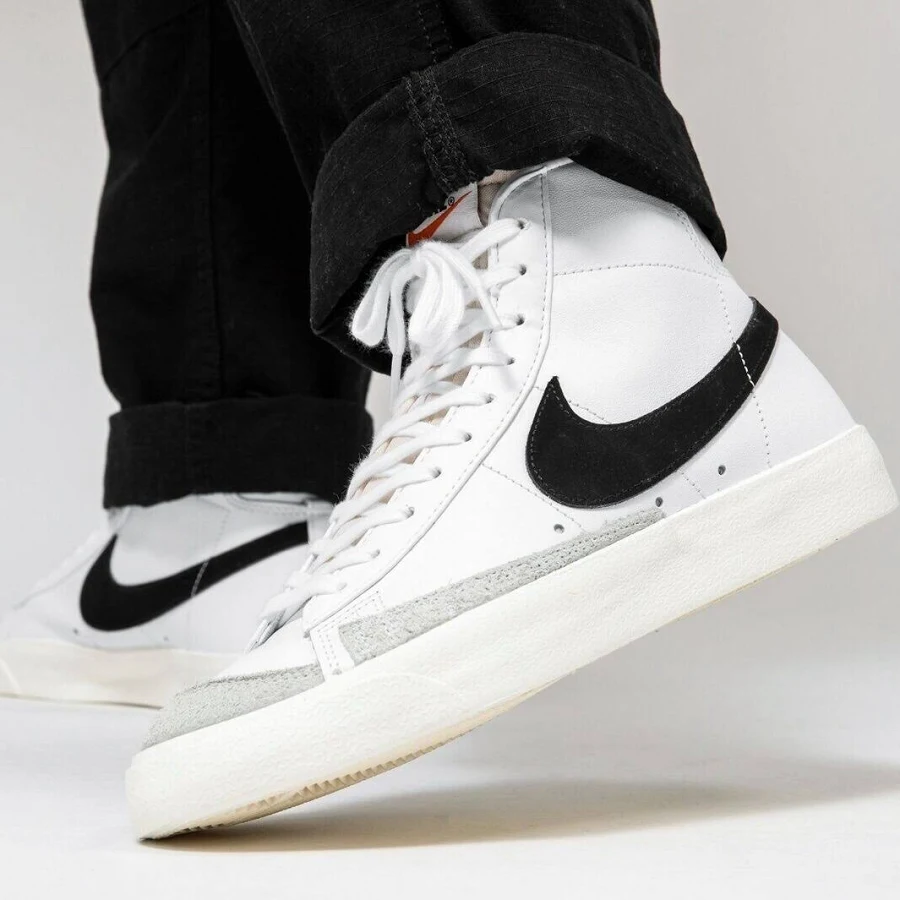 Nike Blazer Mid '77 Vintage 'white Black' Bq6806-100 Men's Size