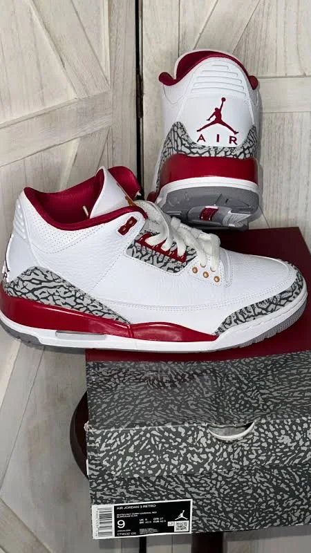 Air Jordan 3 Retro High og Ds “Cardinal Red”