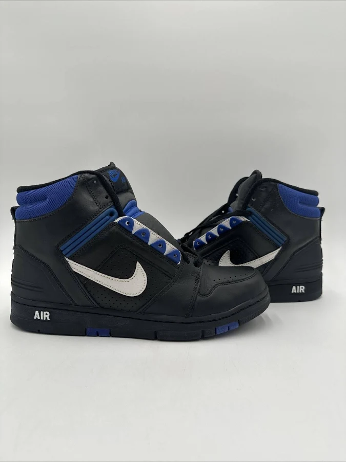 Nike Air Force 2 Black White Sport Royal 2003 Size 10 Brand 624006-012