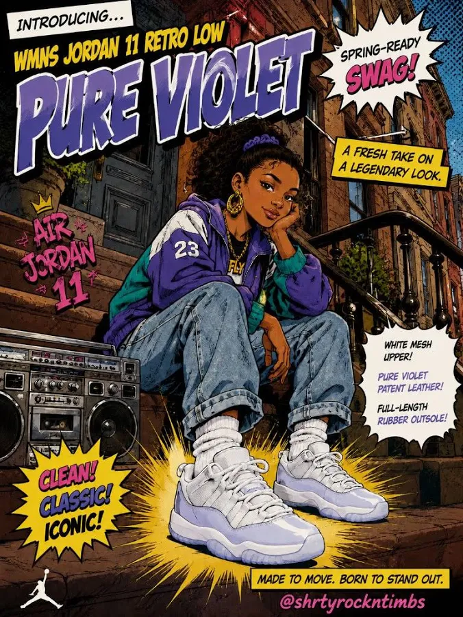 Jordan Shoes | Women's Jordan 11 Retro Low - Pure Violet | Color: Purple/White | Size: 6 | Shrtyrockntimbs's Closet