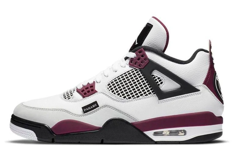 Nike Men's 4 Retro X Paris Saint-Germain 'Bordeaux' - White - Hi-top sneakers - 7