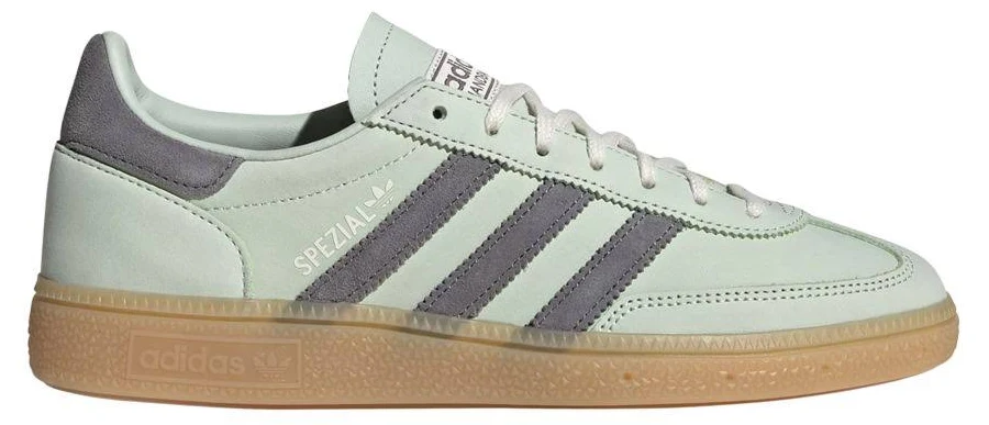 adidas Women's Originals Handball Spezial Sneakers Linen Green Grey Four Off White