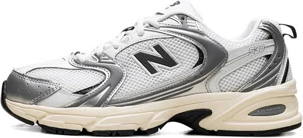 New Balance - 530 "Silver Metallic" trainers - unisex - Rubber/Fabric/Fabric/Calf Leather - 5.5 - White