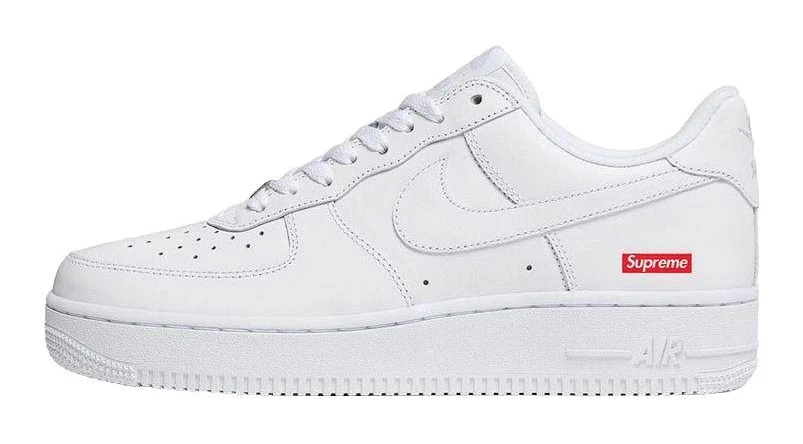 Nike X Supreme Air Force 1 Low 'box Logo - White/white/white