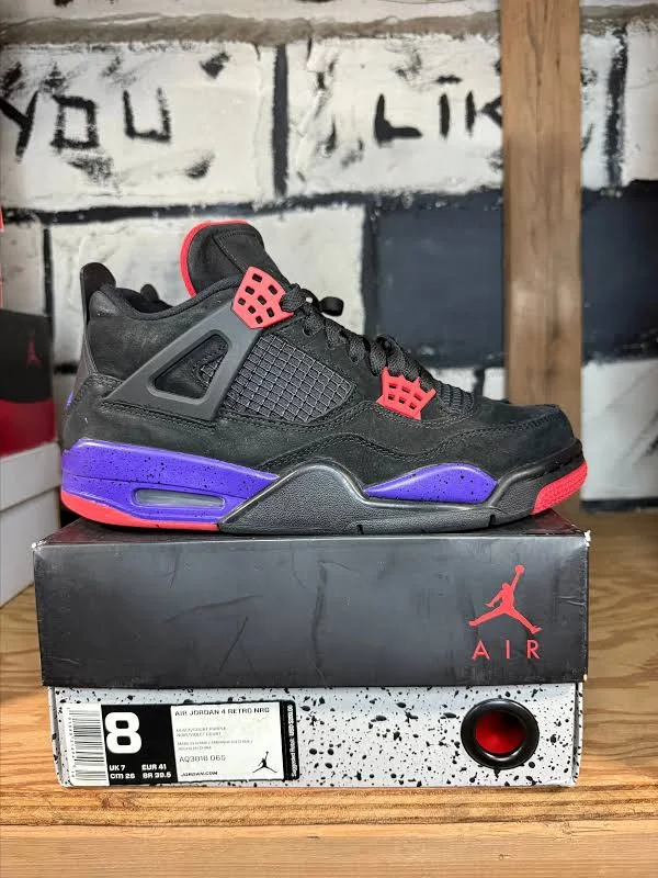 Air Jordan 4 Retro Raptors (2018) Mens Size 8M Pre Owned1