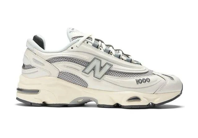 New Balance Men's Sneaker M1000Mew Sea Salt - White - Low-top sneakers - 8.5