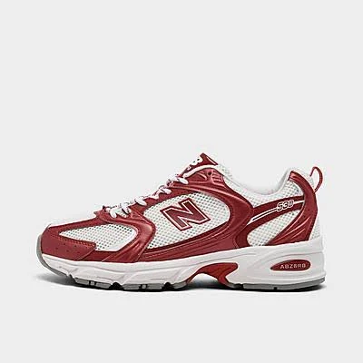 New Balance Women's 530 Casual Shoes in White/Red | Size: 6.0
