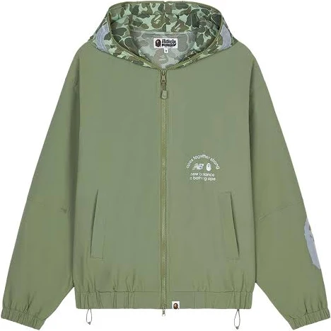 New Balance X A Bathing Ape Hooded Men Jacket - Green