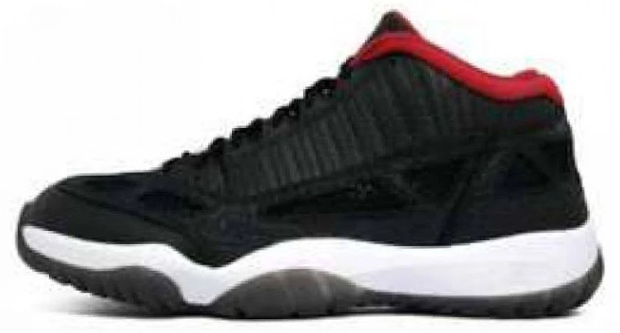 NIKE AIR JORDAN 11 RETRO LOW IE BLACK VARSITY RED (2011)