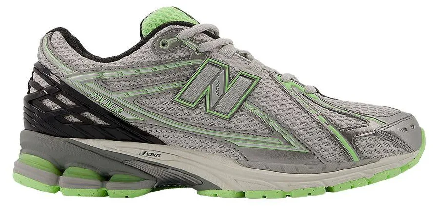 NEW BALANCE UNISEX 1906R US EU DARK SILVER METALLIC WITH MINT FLASH AND LIME LEAF