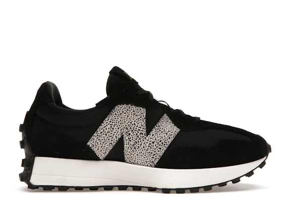 New Balance 327 con estampado de leopardo en negro (de mujer)