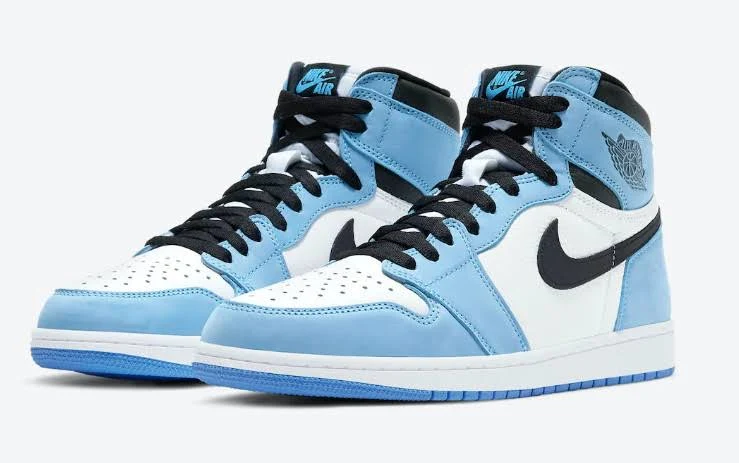 Air Jordan 1 Retro High Og Unc University Blue White 555088 575441 134
