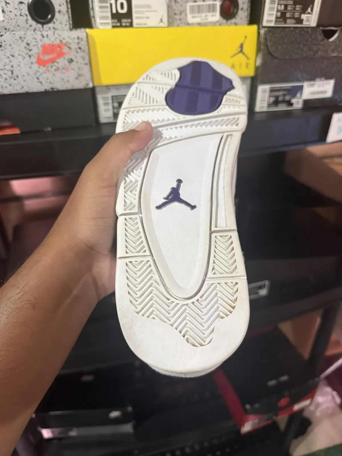 Jordan 4 metallic purple