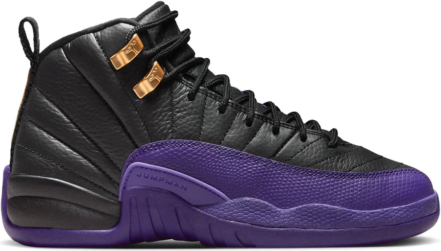 Nike Air Jordan 12 Retro (GS) Lakers 5.5y / BLACK/FIELD PURPLE