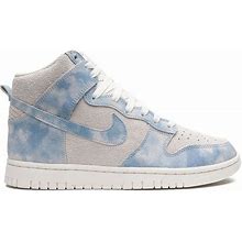 Nike Women's Blue - Dunk High "Clouds" Sneakers - Suede - 8