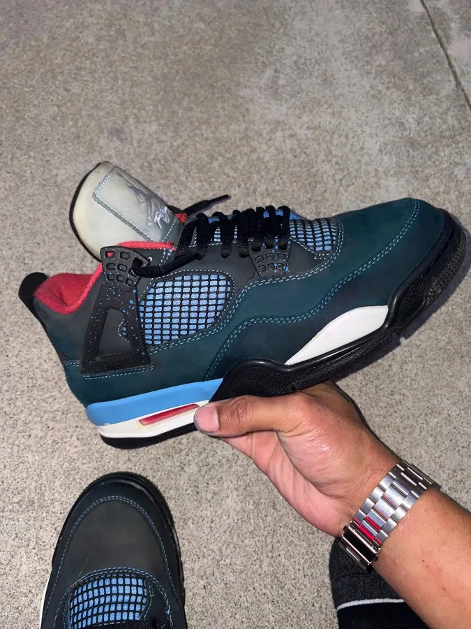 Travis scott cactus jack retro 4's custom color stained Jordan's1