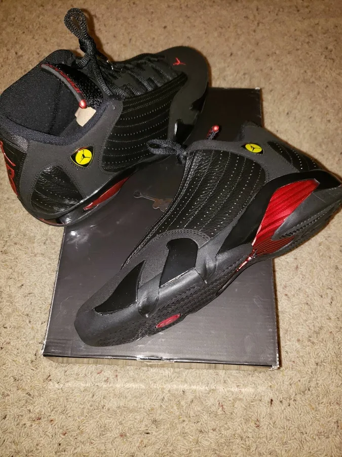 Air Jordan 14 Xiv Retro Black/red Last Shot Size: 10.0 Nwb