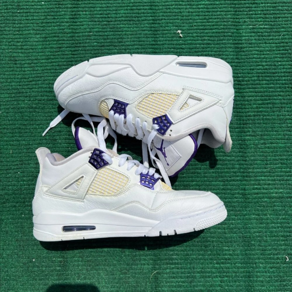 Air Jordan 4 Retro 'Purple Metallic' Men's Size 9.5