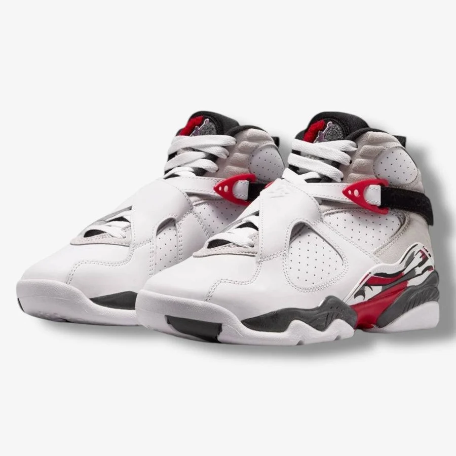 Air Jordan 8 Retro GS white black true red 305368-100