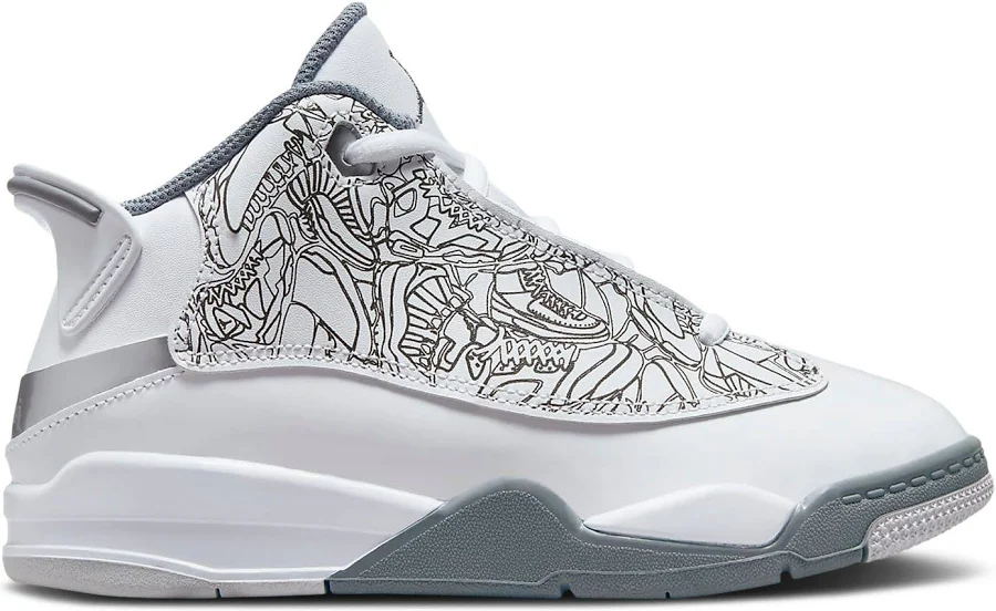 Air Jordan Dub Zero PS 'White Cool Grey' | Kid's Size 13.5