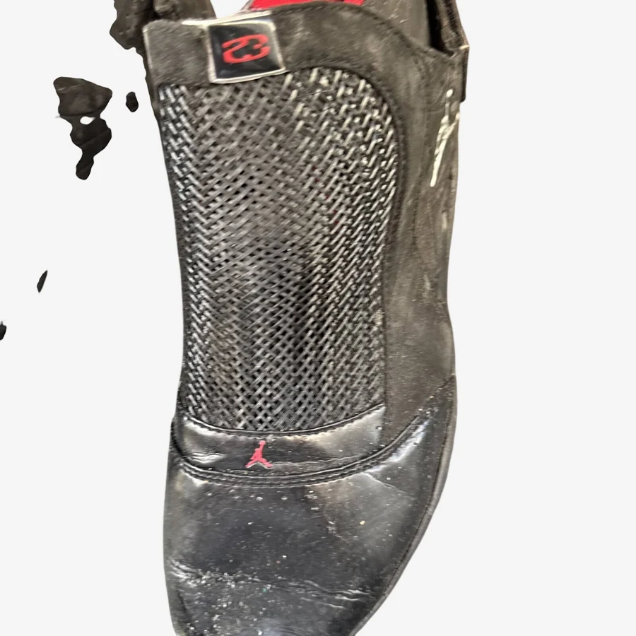 Jordan 19 Retro Countdown Package Bred 2008 Size 10 DAMAGED FOR REPAIR SEE PICS