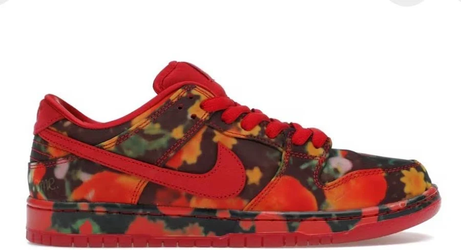 Nike SB Dunk Low Pro Wizard Of Oz QS Shoes - Gym Red / 8