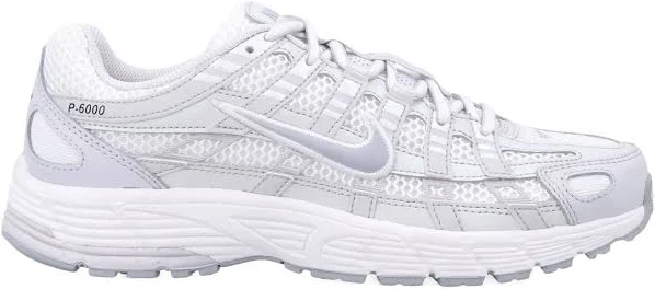 Nike - P-6000 mesh panelled sneakers - women - Fabric/Fabric/Rubber/Calf Leather - 9.5 - White