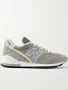 New Balance 996 Suede And Mesh Sneakers - Women - Gray Sneakers - US 4