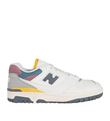 New Balance 550 Man Sneakers White Size 11.5 Leather, Textile fibers