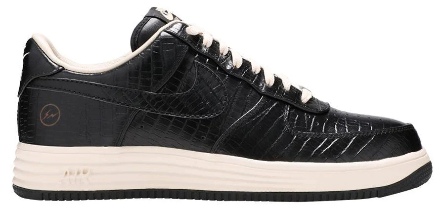 Fragment Design x Nike Lunar Force 1 Low Premium SP 'Croc' | Black | Men's Size 12