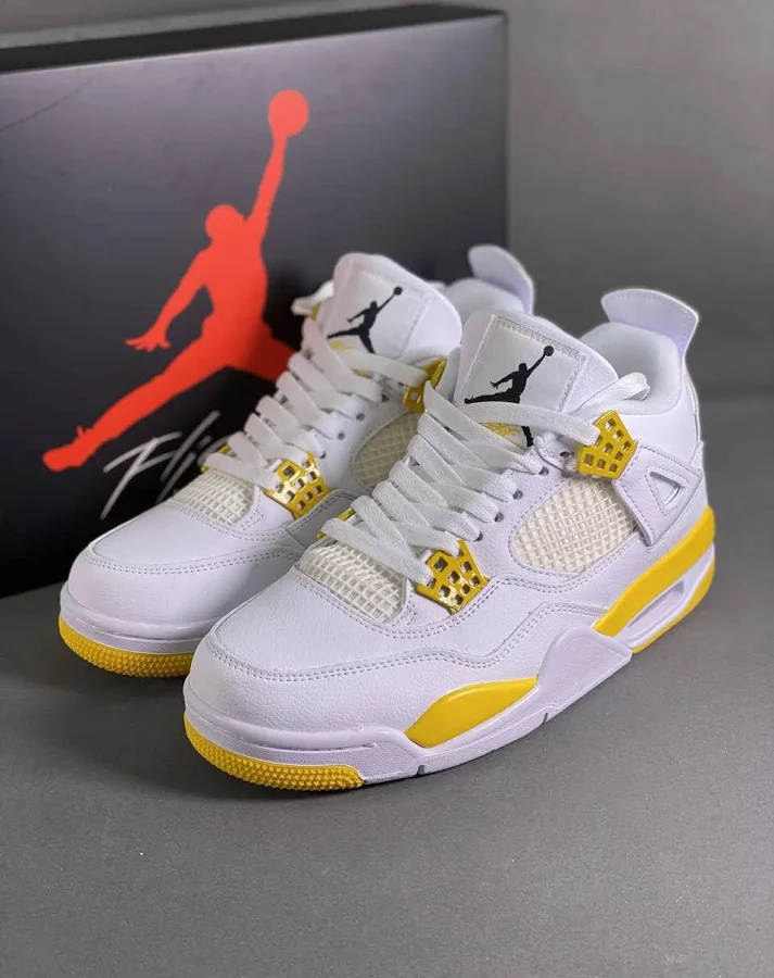 Air Jordan 4 White Gold - Air Jordan 4 Retro White Gold - Premium