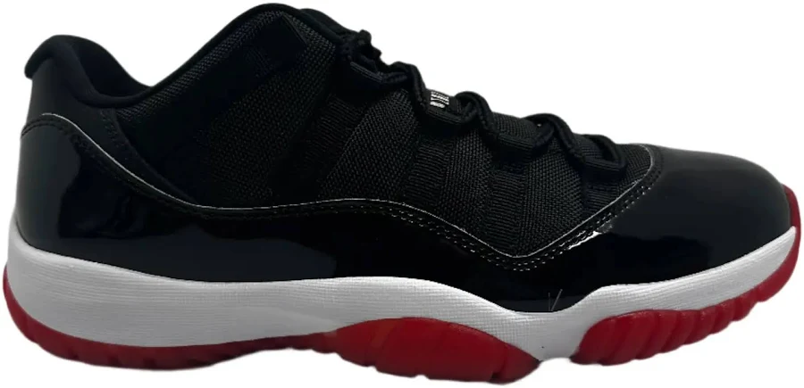 Jordan 11 Retro Low Bred (2025) - Black/Red/White