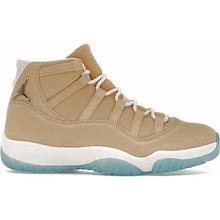Jordan Men's Canvas/Metallic Silver/Summit White 11 Retro Htown Sneakers In