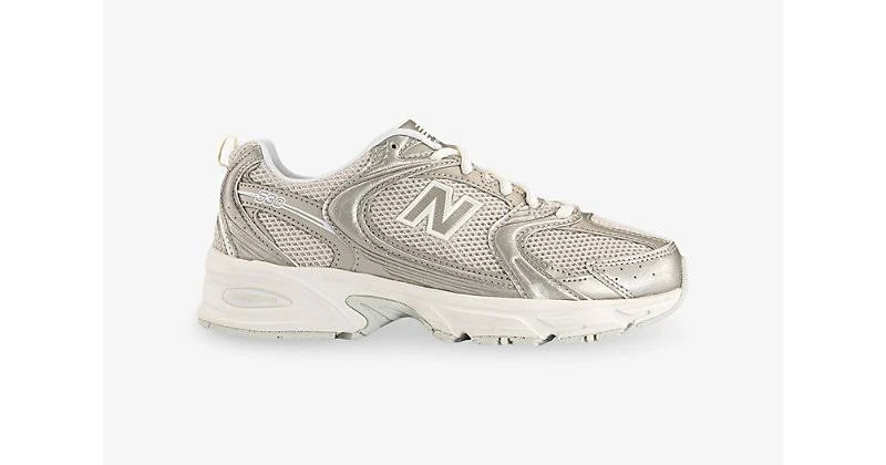 New Balance Women's Mr530 Metallic Linen Leather Mesh Trainers