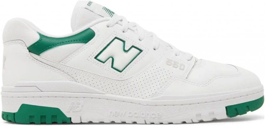 New Balance 550 White Classic Green