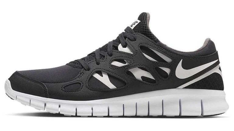 Nike Men's Free Run 2 Shoes - Black - Low-top sneakers - 8