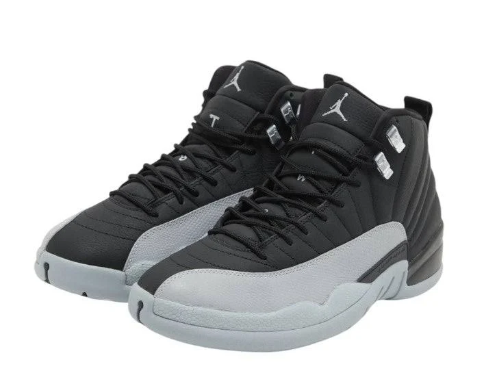 Jordan 12 High Top Wolf Grey Barons - Stylish Sneakers 4