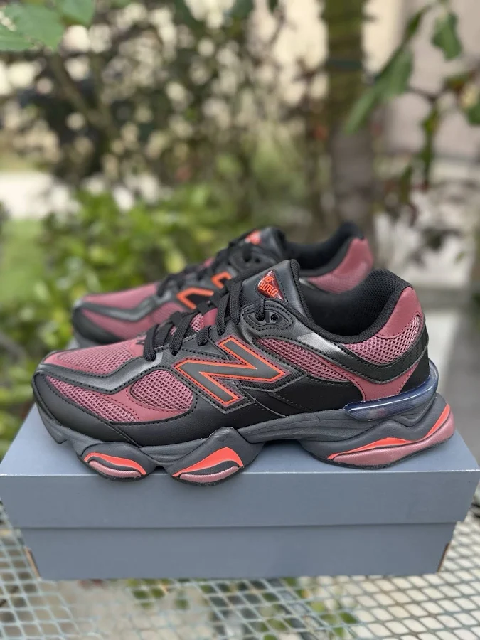 Balance 9060 Black Red Men’s Lifestyle Sneakers Shoes U9060bla