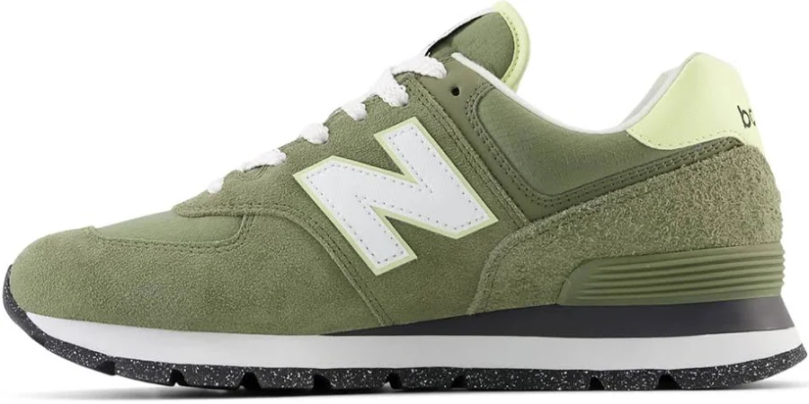 New Balance 574 Rugged Shoe Green White