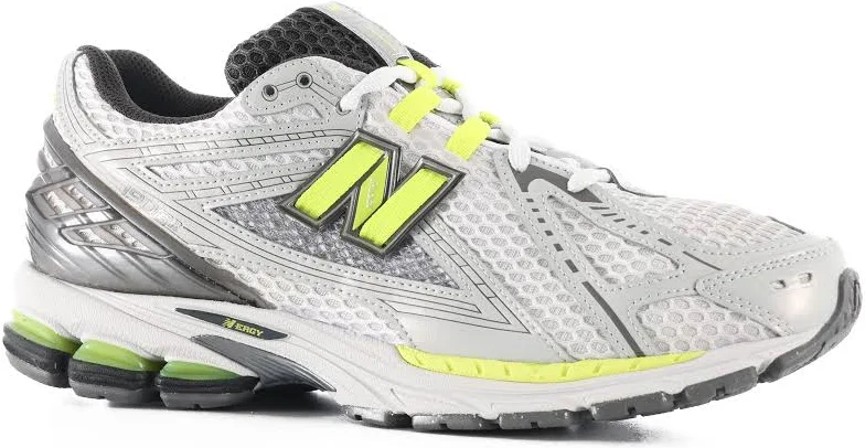 New Balance 1906 Sneaker in Light Silver Metallic/Alkaline Green, Size UK 11 | END Clothing
