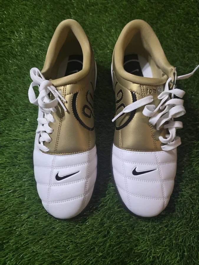 Nike Total 90 3 Sp Indoor Shoes White Metallic Gold Hj9351-101 (size