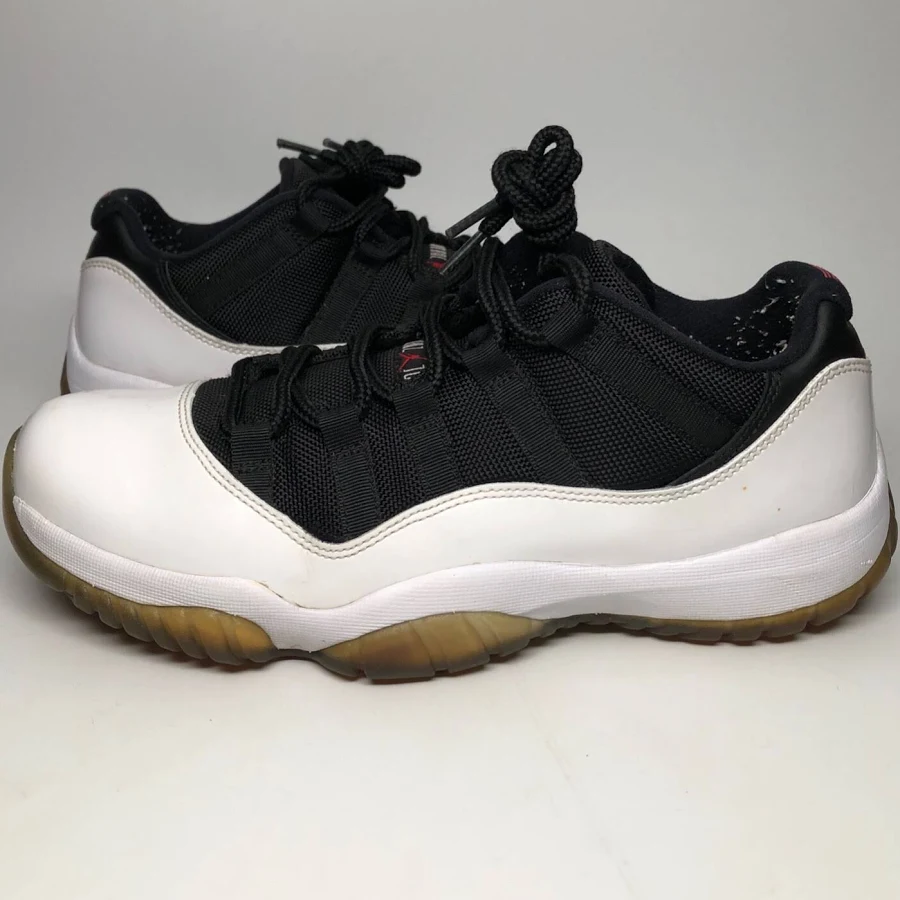 2013 Nike Air Jordan Xi 11 Low Tuxedo Black White Retro Sneakers Men's