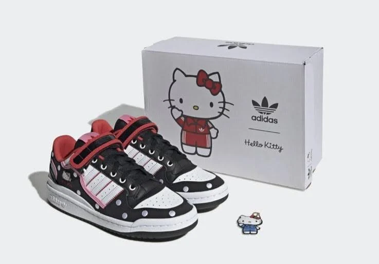 Adidas x Hello Kitty Forum Low Black White - Shoes W US 7.5 GW7167