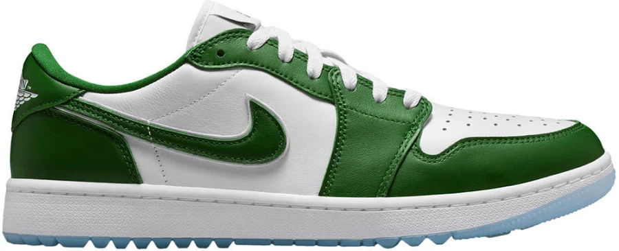 Nike Men's Air Jordan 1 Low Spikeless Golf Shoes 9241897- 7.5 Medium Forest Green/White/White