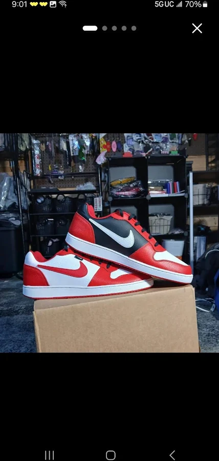 Nike Ebernon Premium Low White University Red